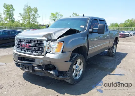 2013 GMC Sierra 2500Hd Denali из США, поврежденный, VIN 1GT125E80DF154320